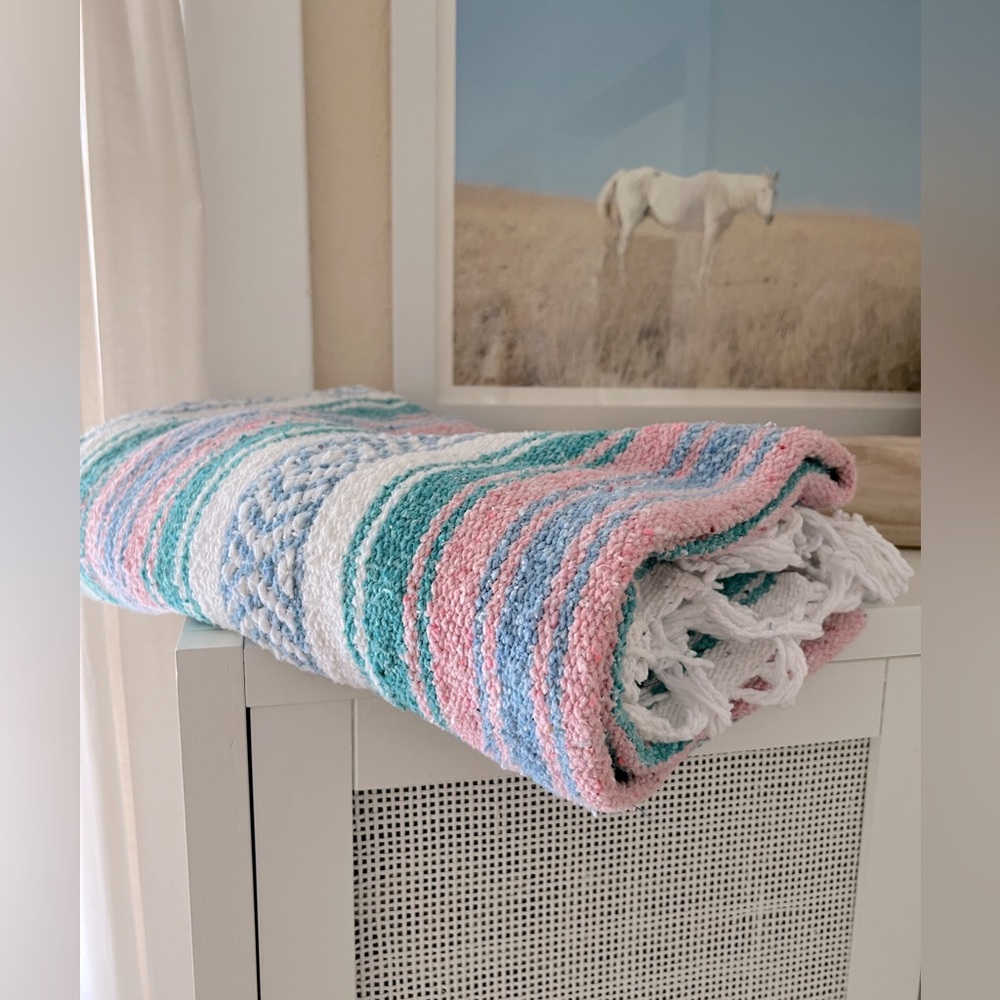 Beautiful and Unique Mexican yoga blanket